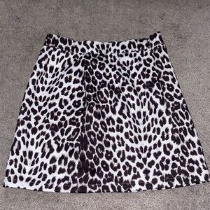 white leopard print, small, amazon, skirt